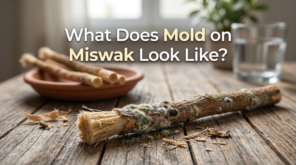 what does mold on miswak look like